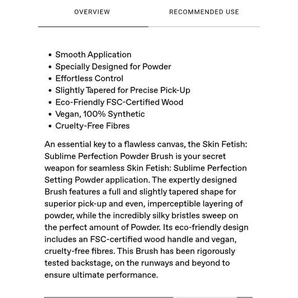 Pat McGrath Labs Skin Fetish: Sublime Perfection Powder Brush (*NIB Retail) - Picture 6 of 7